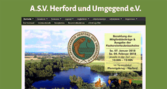 Desktop Screenshot of angelsportverein-herford.de