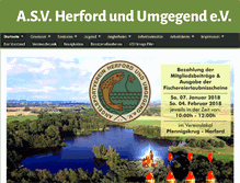 Tablet Screenshot of angelsportverein-herford.de